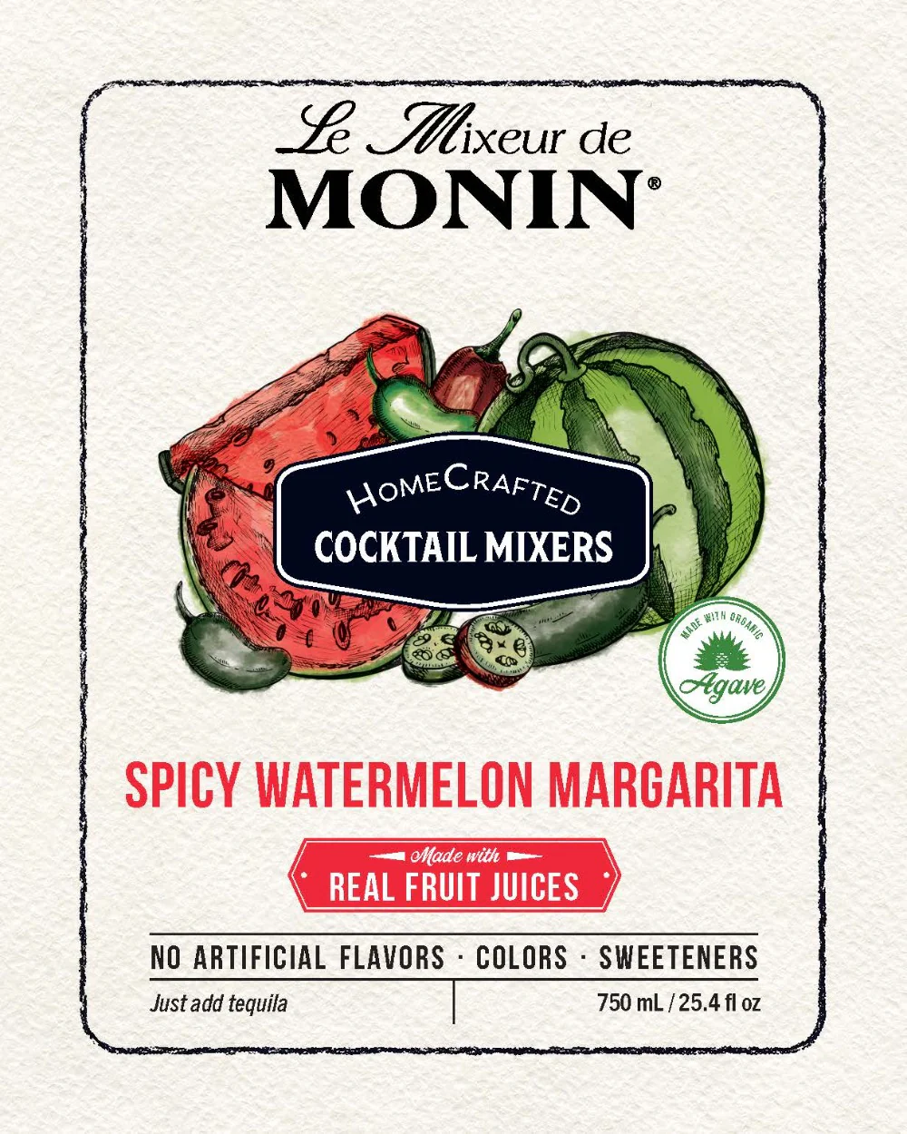 HomeCrafted Spicy Watermelon Margarita Cocktail Mixer - Image 2
